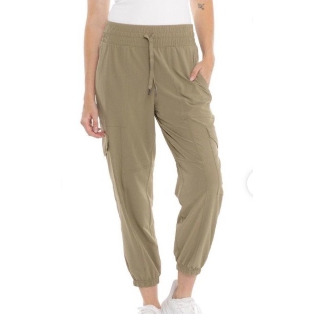 Spanx Out of Office Cargo Joggers Women's Large Tall Tuscan Olive New With Tags